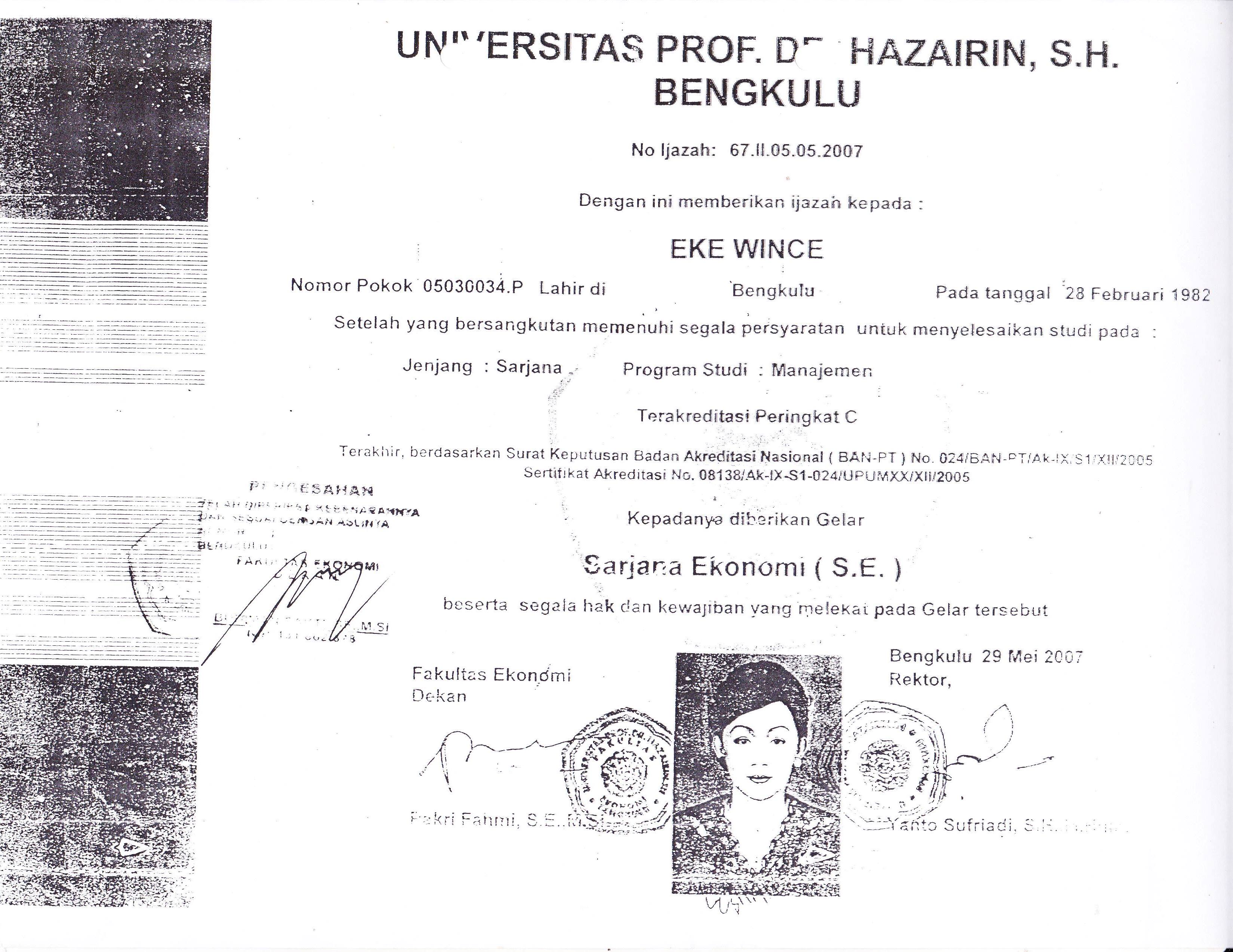 ijazah ike